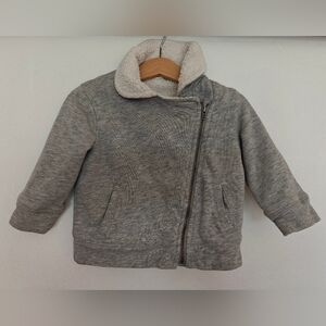 Baby Gap Sherpa Lined Jacket Toddler Size 18-24 Months with Pockets